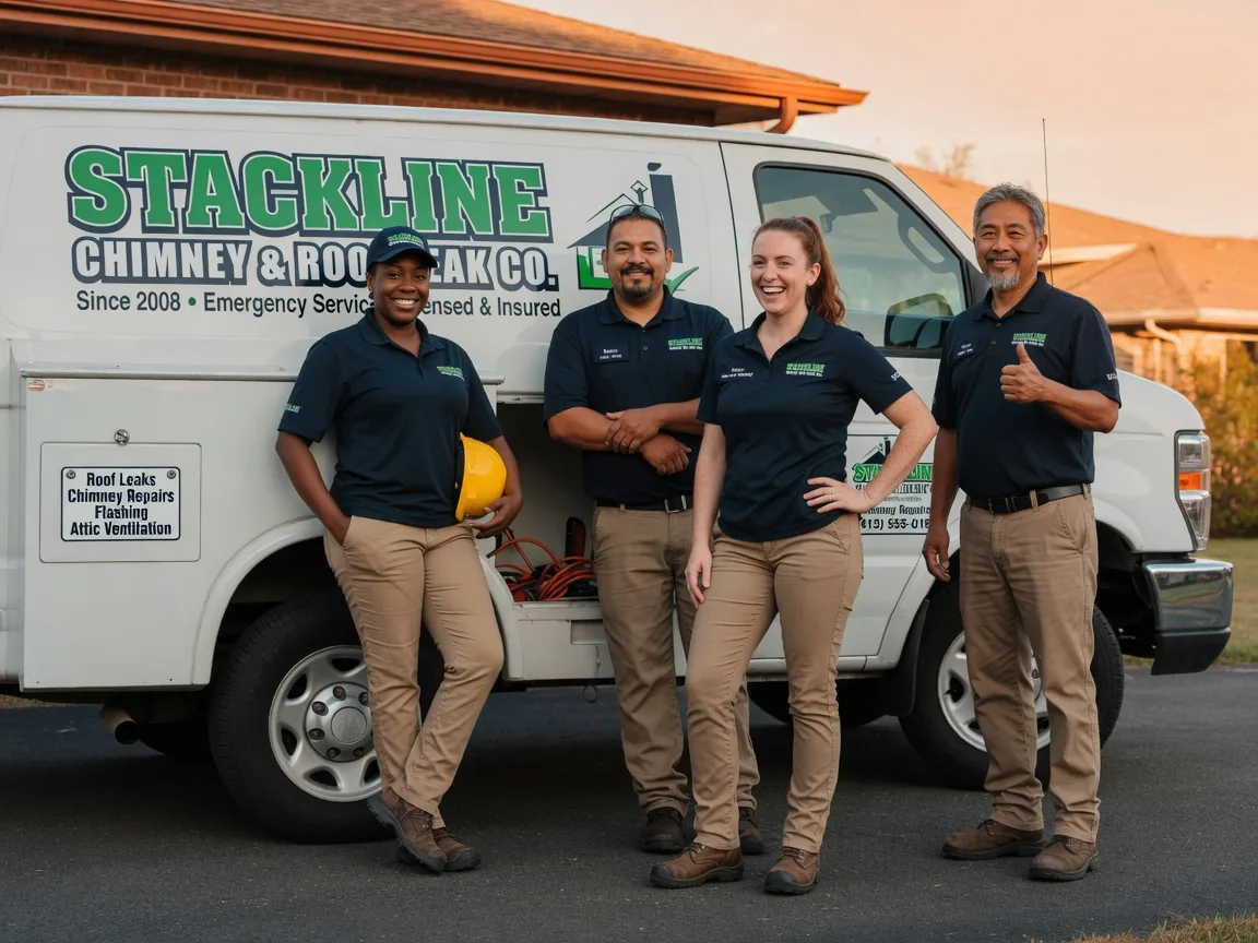 Chimney flashing repair company in Saline, LA